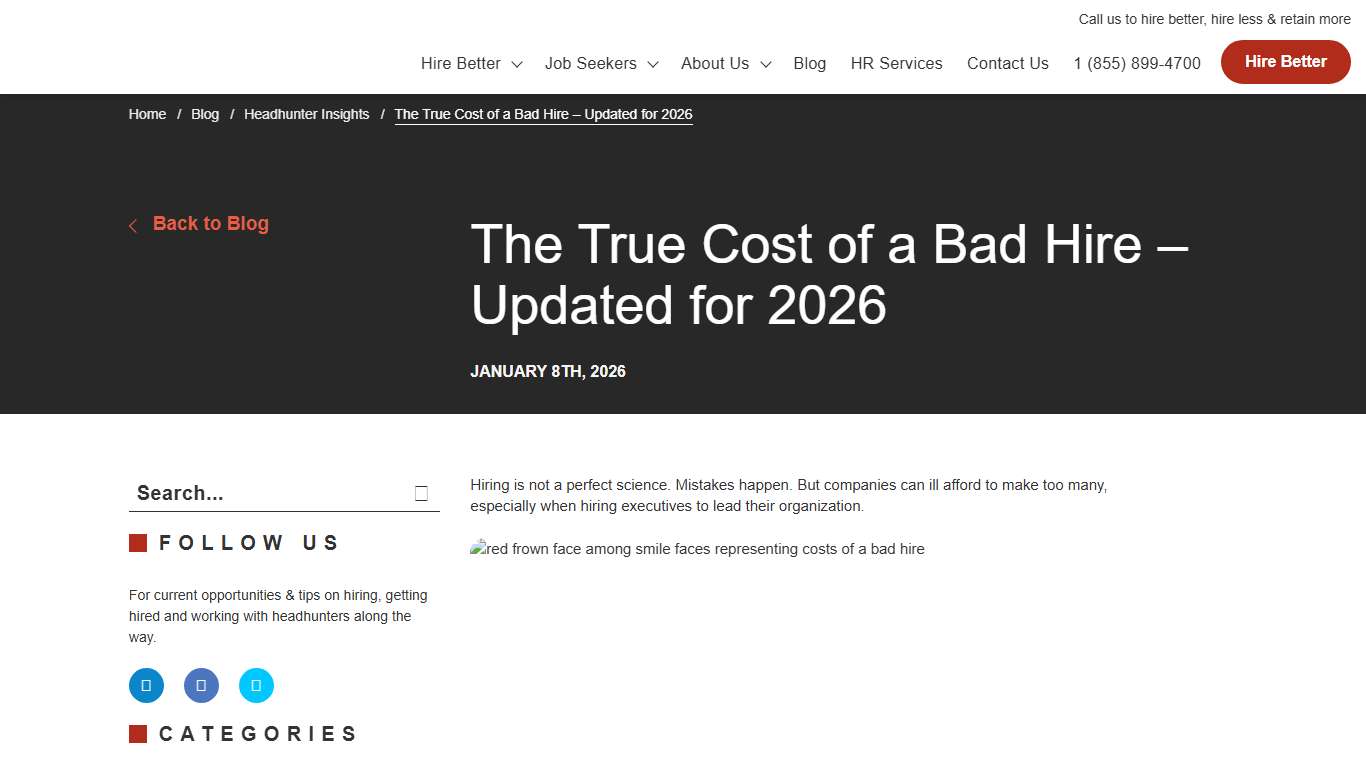 The True Cost of a Bad Hire - Updated for 2026 - IQ PARTNERS